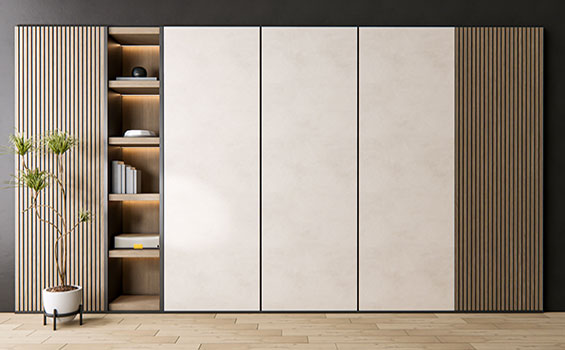 Modern Wardrobe Rendering Sideboard Wall Panel