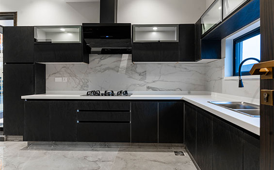 L-Shaped Modular Kitchen