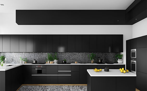 G-Shaped Modular Kitchen