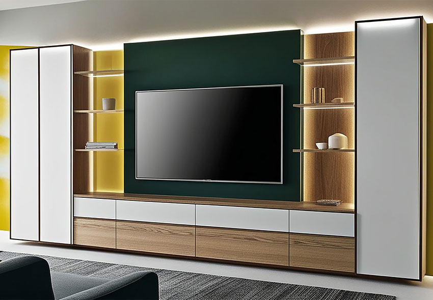 Modern Minimalist LCD Tv Wall Panel